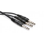 HOSA - CYS-103 Y Cable (1/4" TRS to Dual 1/4" TRS / 3 ft) 