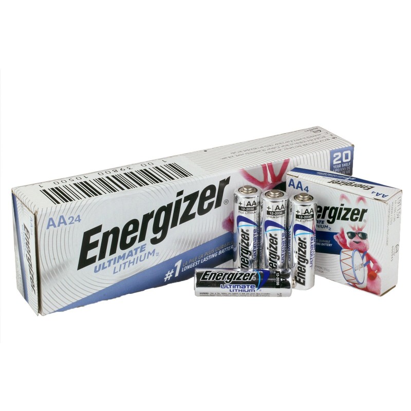 Energizer Ultimate Lithium AA Battery - L91 - 20-Pack 